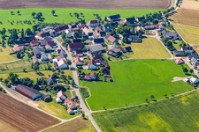 Aerial photograpy of District Billafingen in Langenenslingen in the state Baden-Wuerttemberg, Germany