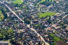 Aerial view of Langenenslingen in the state Baden-Wuerttemberg, Germany