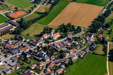 Church building of Mauritius in the village of in Langenenslingen in the state Baden-Wuerttemberg, Germany