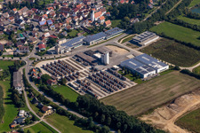 Building and production halls on the premises of Anton Kessel GmbH in Andelfingen in the state Baden-Wuerttemberg, Germany