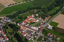 Aerial photograpy of St. Anna-Münster, Conference Center Monastery Heiligkreuztal in the district Heiligkreuztal in Altheim in the state Baden-Wuerttemberg, Germany