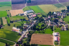 Aerial view of District Waldhausen in Altheim in the state Baden-Wuerttemberg, Germany