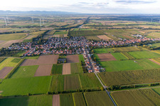 Freckenfeld in the state Rhineland-Palatinate, Germany viewn from the air