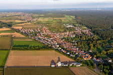 District Schaidt in Wörth am Rhein in the state Rhineland-Palatinate, Germany out of the air