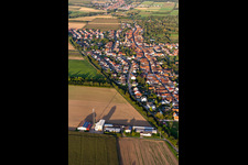 District Schaidt in Wörth am Rhein in the state Rhineland-Palatinate, Germany seen from above