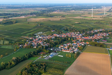 Dierbach in the state Rhineland-Palatinate, Germany from above