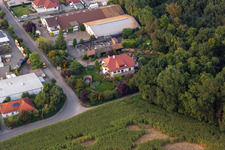 Aerial photograpy of Große Ahlmühle industrial area in Rohrbach in the state Rhineland-Palatinate, Germany