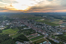 Aerial view of Kandel in the state Rhineland-Palatinate, Germany