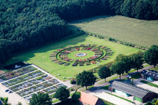 Aerial photograpy of Lottum in the state Limburg, Netherlands