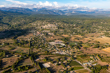 Aerial view of Fayence in the state Var, France