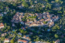 Aerial view of Tourrettes in the state Var, France