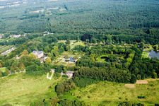 Arcen in the state Limburg, Netherlands from above