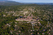 Montauroux in the state Var, France from above