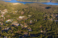 Drone recording of Montauroux in the state Var, France