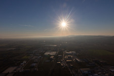 Les Alpilles in backlight in Tarascon in the state Bouches du Rhone, France