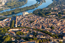 Château de Tarascon above the Rhone in Tarascon in the state Bouches du Rhone, France