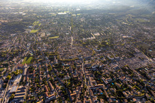 Aerial view of City center in Saint-Rémy-de-Provence in the state Bouches du Rhone, France