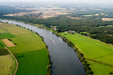 Aerial view of De Hamert in the state Limburg, Netherlands