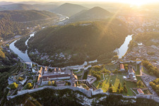 Aerial view of And Zoo de Besançon in the district Citadelle in Besançon in the state Doubles, France