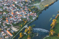 Rapids on the Doubs in Roche-lez-Beaupré in the state Doubles, France