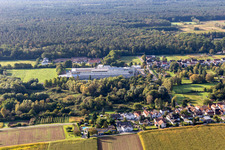 Aerial photograpy of Webasto Mechatronics in the district Schaidt in Wörth am Rhein in the state Rhineland-Palatinate, Germany