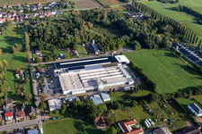 Webasto Mechatronics in the district Schaidt in Wörth am Rhein in the state Rhineland-Palatinate, Germany from the plane