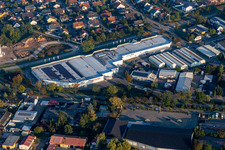 Building of the store - furniture market kuechenwelt Strohmeier Gilb Bellheim and Moebel TROeSSER Bellheim in Bellheim in the state Rhineland-Palatinate, Germany