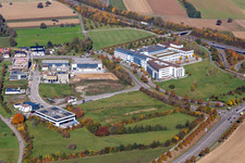 Office building of Physik Instrumente (PI) GmbH & Co. KG at the A8 in Karlsruhe in the state Baden-Wuerttemberg, Germany