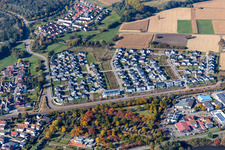 Aerial photograpy of Wörth am Rhein in the state Rhineland-Palatinate, Germany