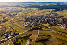 Aerial view of District Winzeln in Fluorn-Winzeln in the state Baden-Wuerttemberg, Germany