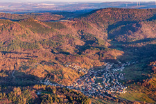 Aerial photograpy of District Michelbach in Gaggenau in the state Baden-Wuerttemberg, Germany