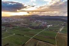 District Oberhofen in Pleisweiler-Oberhofen in the state Rhineland-Palatinate, Germany out of the air