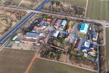 In der Nauroth commercial area in Ellerstadt in the state Rhineland-Palatinate, Germany out of the air