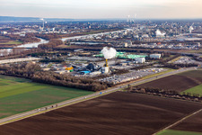 BASF sewage treatment plant Lanfer Logistik GmbH / HELA GmbH Hermann Lanfer in the district Mörsch in Frankenthal in the state Rhineland-Palatinate, Germany