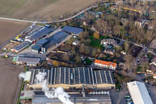 Aerial view of Petersau Estate in the district Mörsch in Frankenthal in the state Rhineland-Palatinate, Germany