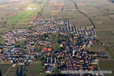 Edesheim in the state Rhineland-Palatinate, Germany from the plane