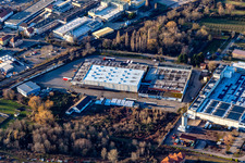 Aerial photograpy of CONLOG GmbH & Co. KG in Edenkoben in the state Rhineland-Palatinate, Germany