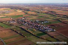 Aerial photograpy of Böbingen in the state Rhineland-Palatinate, Germany
