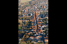 Bellheim in the state Rhineland-Palatinate, Germany from the plane