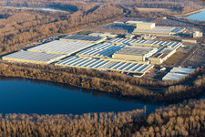 Mercedes-Benz Global Logistics Center in Germersheim in the state Rhineland-Palatinate, Germany