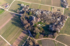 Aerial view of Château Saint-Paul in Wissembourg in the state Bas-Rhin, France
