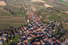 Rott in the state Bas-Rhin, France seen from a drone