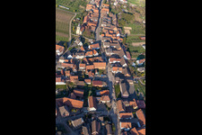 Aerial view of Rott in the state Bas-Rhin, France