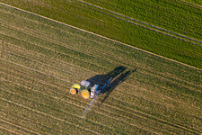 Plant protection application in Niederlauterbach in the state Bas-Rhin, France