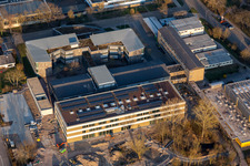 Aerial view of New integrated comprehensive school Kandel in Kandel in the state Rhineland-Palatinate, Germany