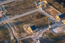 Aerial view of New development area K2 in Kandel in the state Rhineland-Palatinate, Germany