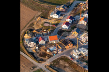 Bird's eye view of New development area K2 in Kandel in the state Rhineland-Palatinate, Germany