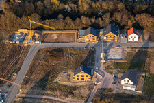 Drone image of New development area K2 in Kandel in the state Rhineland-Palatinate, Germany
