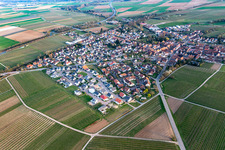 Insheim in the state Rhineland-Palatinate, Germany from above