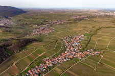 Ranschbach in the state Rhineland-Palatinate, Germany from the plane